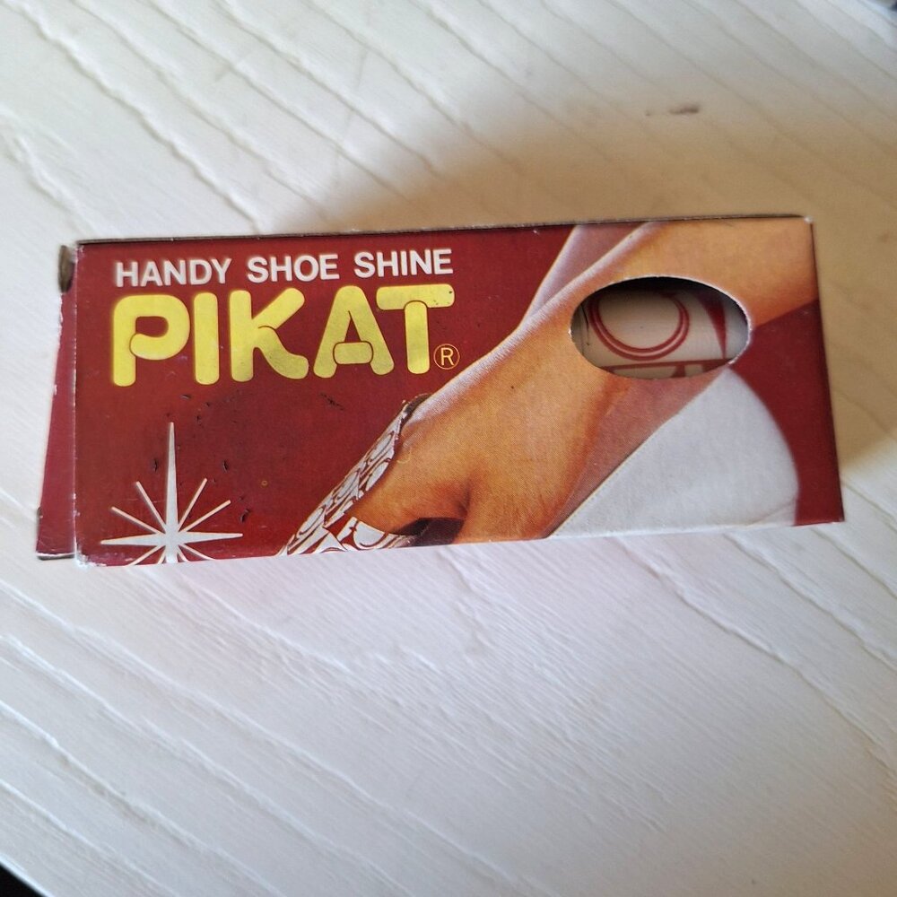 Pikat Handy Pocket Shoe Shine Sponge Wax-Impregnated Compact Travel Vintage - Picture 6 of 9